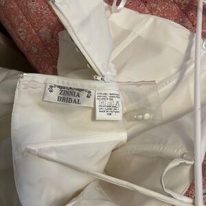 Beautiful Iridescent Beaded Zinnia Bridal Wedding Gown